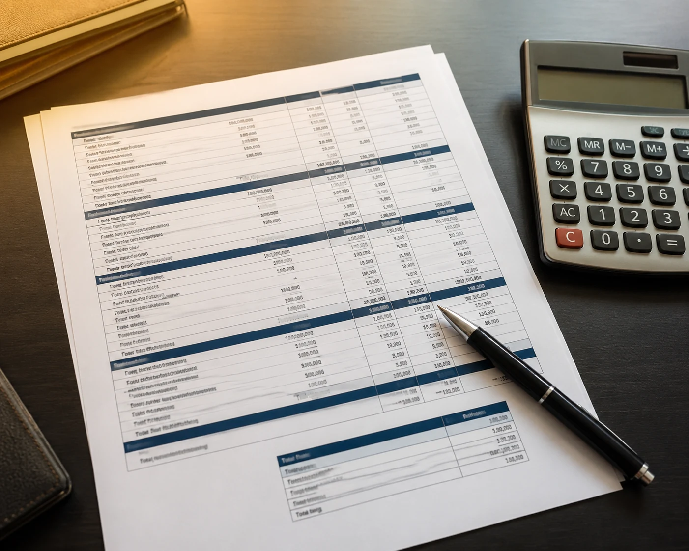 Import cost worksheet showing duty, fees and terminal charges for a customs entry