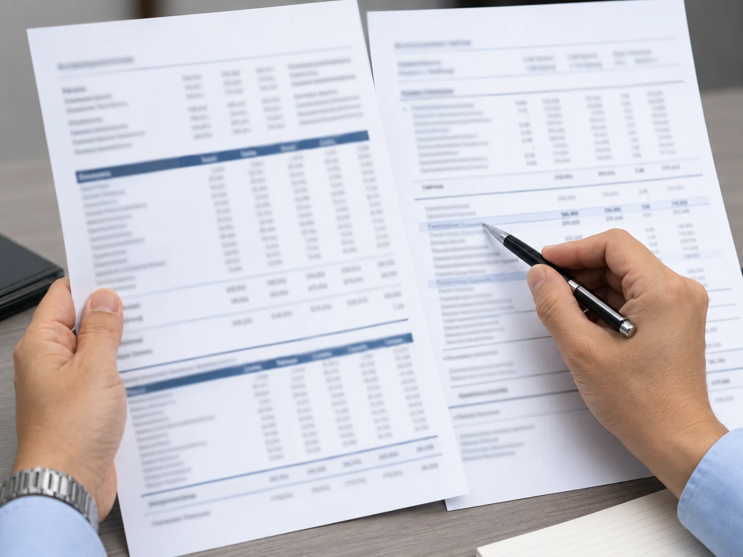Commercial invoice and packing list compared side by side before entry filing